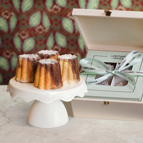 Marmor Guglhupf Minis in Holzdose (4x50g)